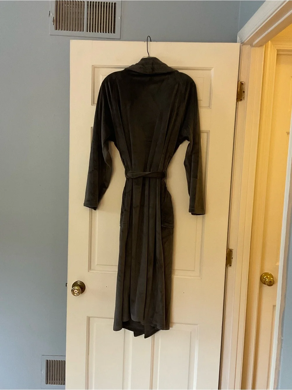 Barefoot Dreams LuxeChic Robe Bathrobe Carbon Gray Unisex Sz 1 Women’s XS/S NWT